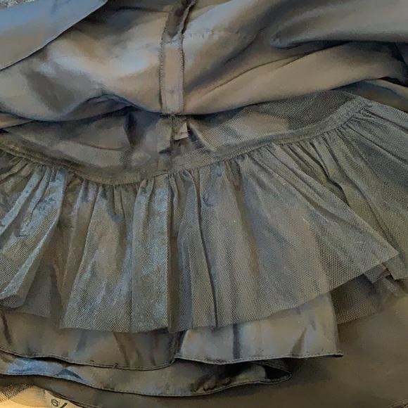 Vintage Betsey Johnson 90 2000 y2K ruffle glitter silk Full Tiered cupcake dress - Picture 13 of 17